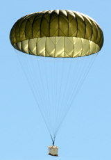 VITAL PARACHUTE: G-14 Cargo parachute system, low-velocity, 34-foot diameter